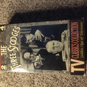 The Three Stooges TV Classics Collection 2 VHS Videos 4 Episodes